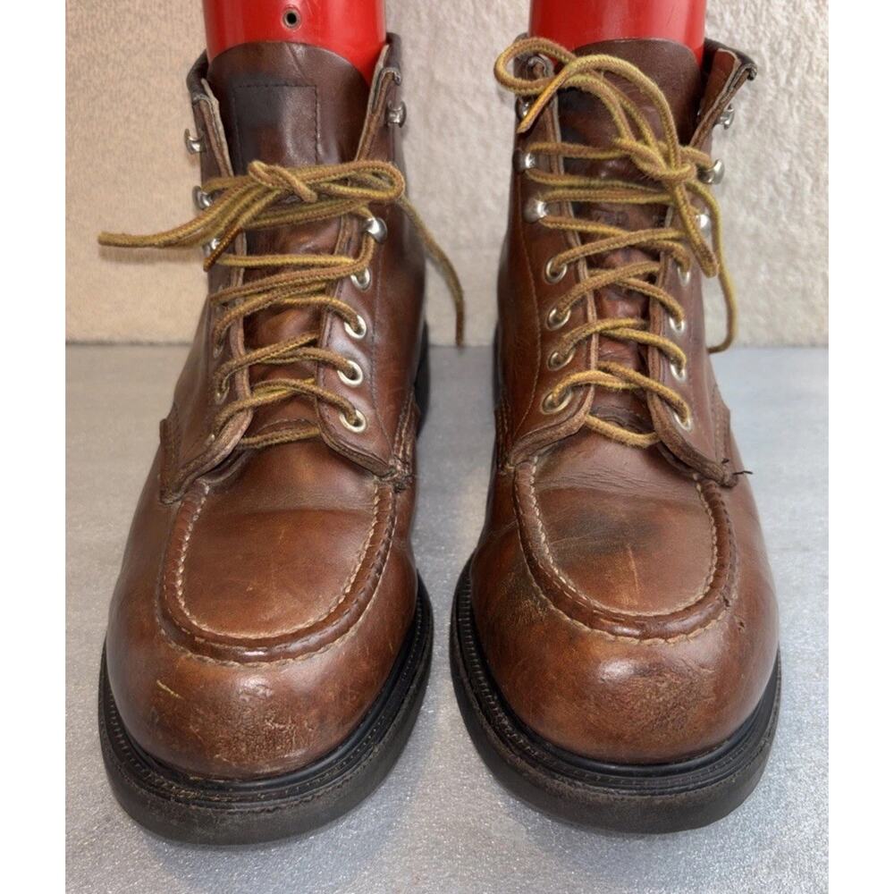 Red Wing # 4439 Steel Toe Leather Work Boots size 7.5 D Made In USA